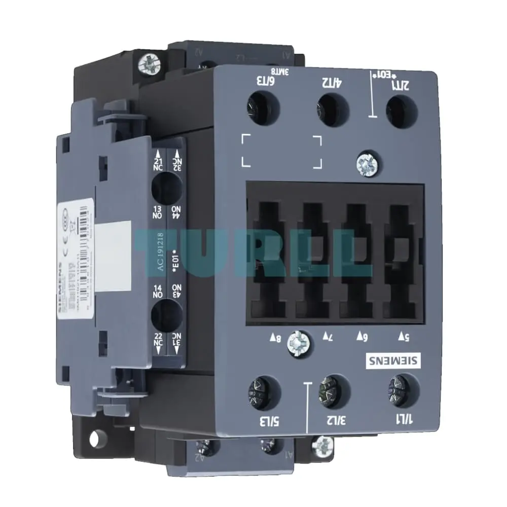 Siemens 3MT8040-1AL24 Contactor AC-3, 40A/18.5kW, 400V, 2NO2NC, 230 VAC, 50/60 Hz, 3-pole, size S2 Original Brand New 3 Siemens 3MT8040-1AL24 Contactor AC-3, 40A/18.5kW, 400V, 2NO2NC, 230 VAC, 50/60 Hz, 3-pole, size S2