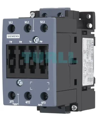 3MT8050-1AH20 Siemens Contactor AC-3 50A/22kW 400V Size S2