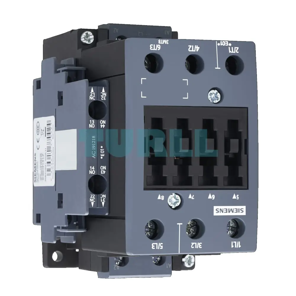 3MT8050-1AL24 Siemens Contactor AC-3 50A/22kW 400V Size S2 Original Brand New 3 3MT8050-1AL24 Siemens Contactor AC-3 50A/22kW 400V Size S2