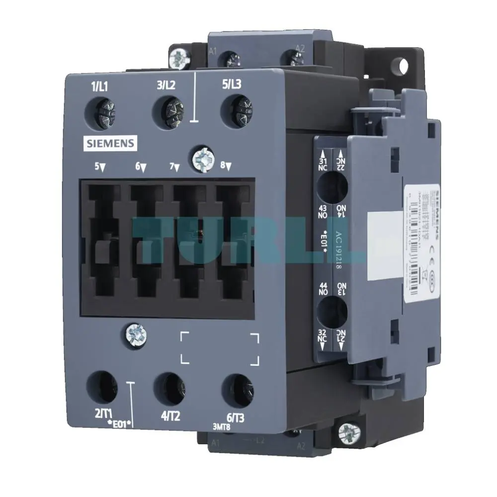 Siemens 3MT8065-1AB03 Contactor 65A/30kW, 400V, 24 VAC 50Hz, S2 Screw Terminal Original Brand New 1 Siemens 3MT8065-1AB03 Contactor 65A/30kW, 400V, 24 VAC 50Hz, S2 Screw Terminal