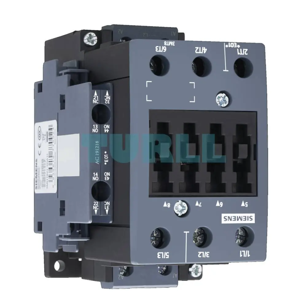 Siemens 3MT8065-1AB03 Contactor 65A/30kW, 400V, 24 VAC 50Hz, S2 Screw Terminal Original Brand New 3 Siemens 3MT8065-1AB03 Contactor 65A/30kW, 400V, 24 VAC 50Hz, S2 Screw Terminal