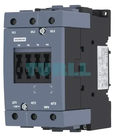 Siemens 3MT8080-1AF00 Contactor AC-3, 80/37kW, 400V, 110 VAC, 50 Hz, 3-pole, size S3