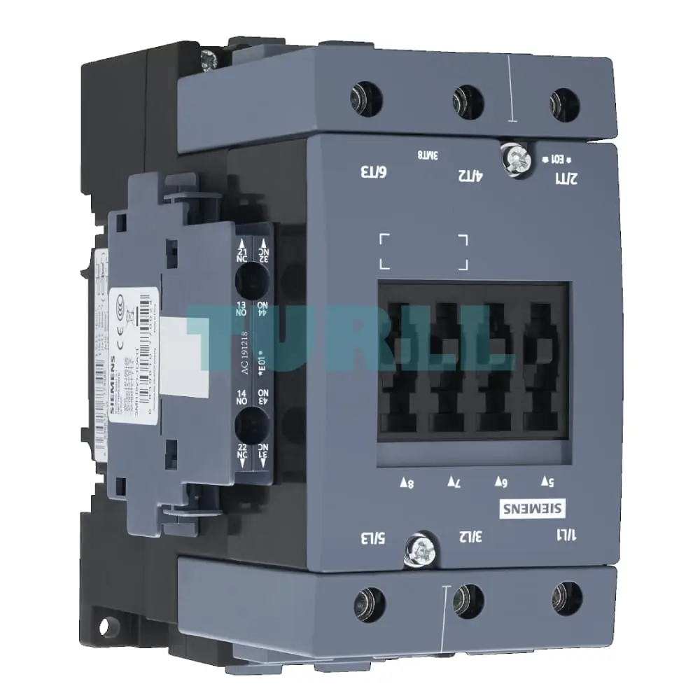 3MT8080-1AP04 Siemens Contactor AC-3 80/37kW 400V size S3 Original Brand New 3 3MT8080-1AP04 Siemens Contactor AC-3 80/37kW 400V size S3