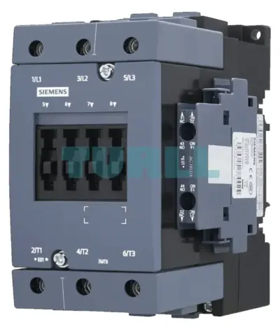 Siemens 3MT8095-1AC23 Contactor 95A/45kW, 400V, 3-Pole, 24V AC Coil S3 Size
