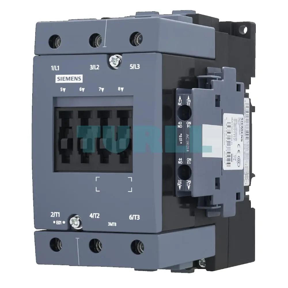 3MT8095-1AF04 Siemens Contactor AC-3 95A/45kW 400V Size S3 Original Brand New 1 3MT8095-1AF04 Siemens Contactor AC-3 95A/45kW 400V Size S3