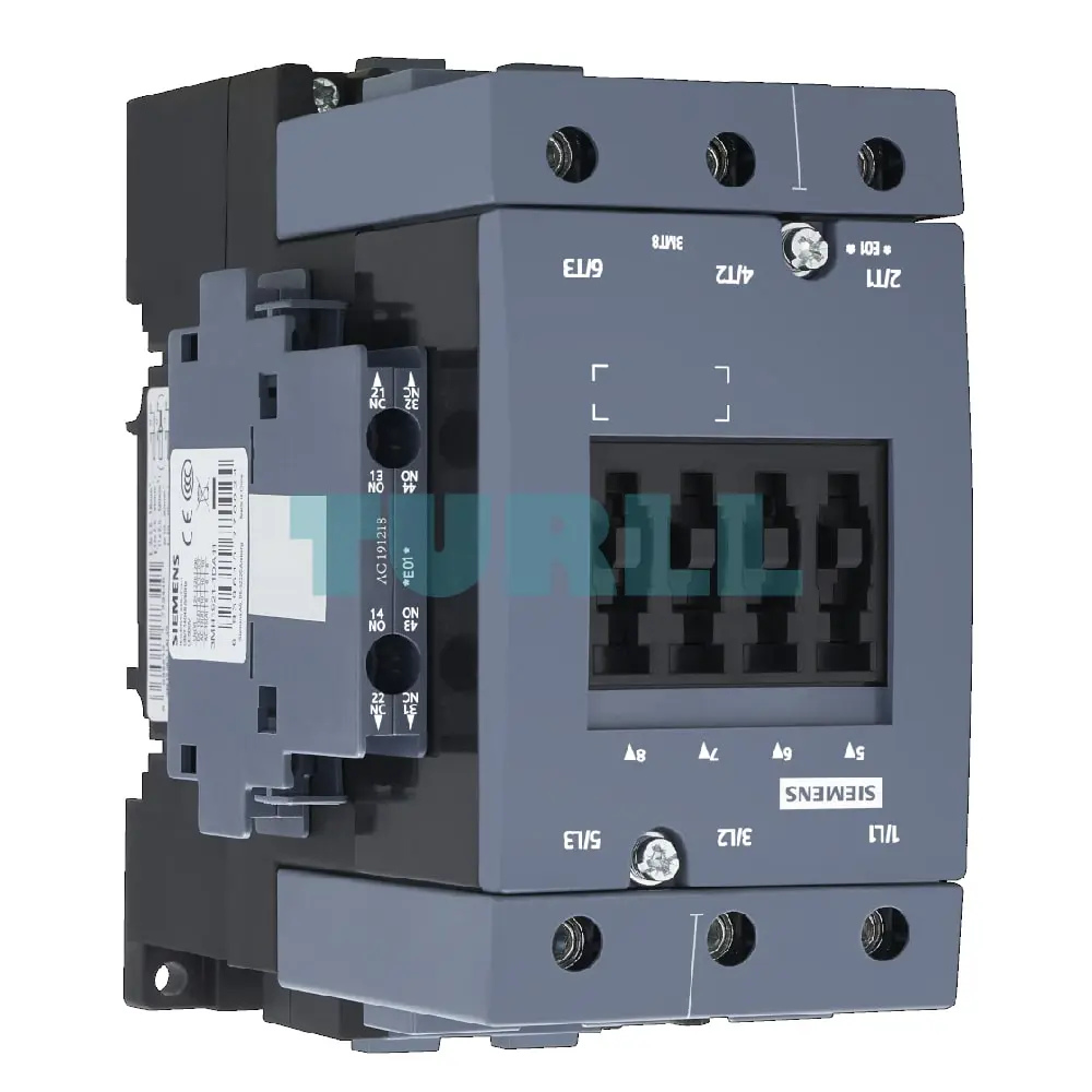 Siemens 3MT8095-1AG23 Contactor AC-3, 95A/45kW, 400V, 1NO1NC, 110 VAC, 50/60 Hz, 3-pole, size S3 Original Brand New 3 Siemens 3MT8095-1AG23 Contactor AC-3, 95A/45kW, 400V, 1NO1NC, 110 VAC, 50/60 Hz, 3-pole, size S3