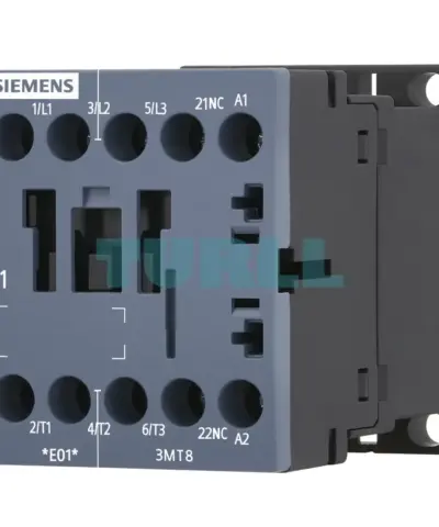 Siemens 3MT8095-1AP04 Contactor AC-3, 95A/45kW, 400V, 2NO2NC, 230 VAC, 50 Hz, 3-pole, size S3