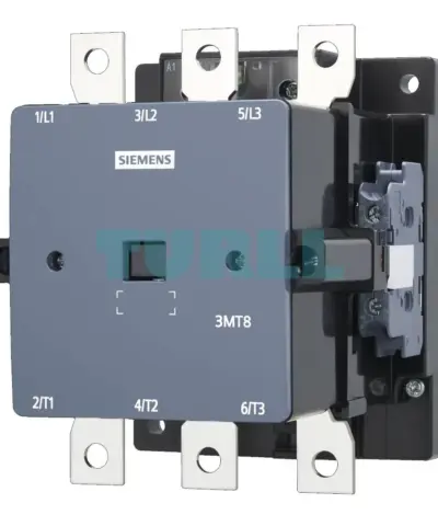 Siemens 3MT8120-1AF04 Contactor 120A/55kW, 400V, 110 VAC 50Hz, S6 Screw Terminal