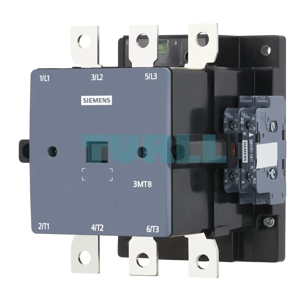 3MT8120-1AH07 Siemens Contactor AC-3 120A/55kW 400V Size S6 Original Brand New 1 3MT8120-1AH07 Siemens Contactor AC-3 120A/55kW 400V Size S6