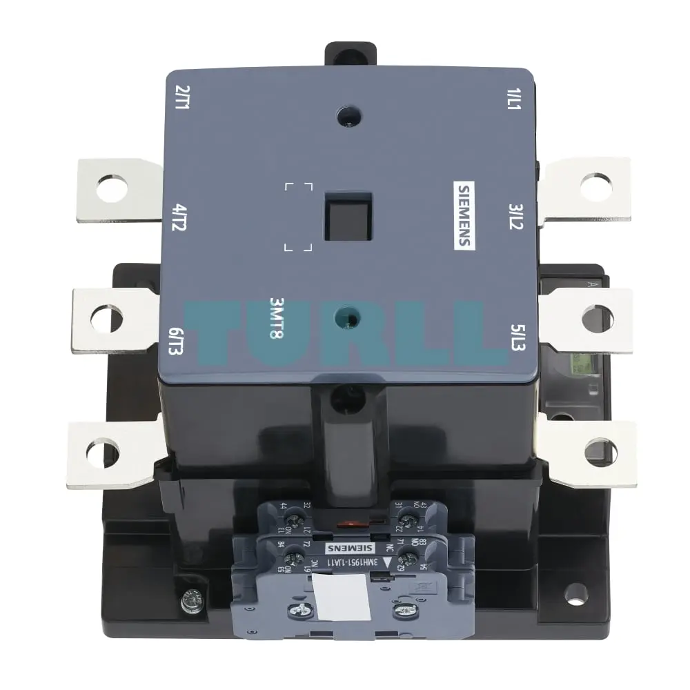 3MT8120-1AH07 Siemens Contactor AC-3 120A/55kW 400V Size S6 Original Brand New 4 3MT8120-1AH07 Siemens Contactor AC-3 120A/55kW 400V Size S6