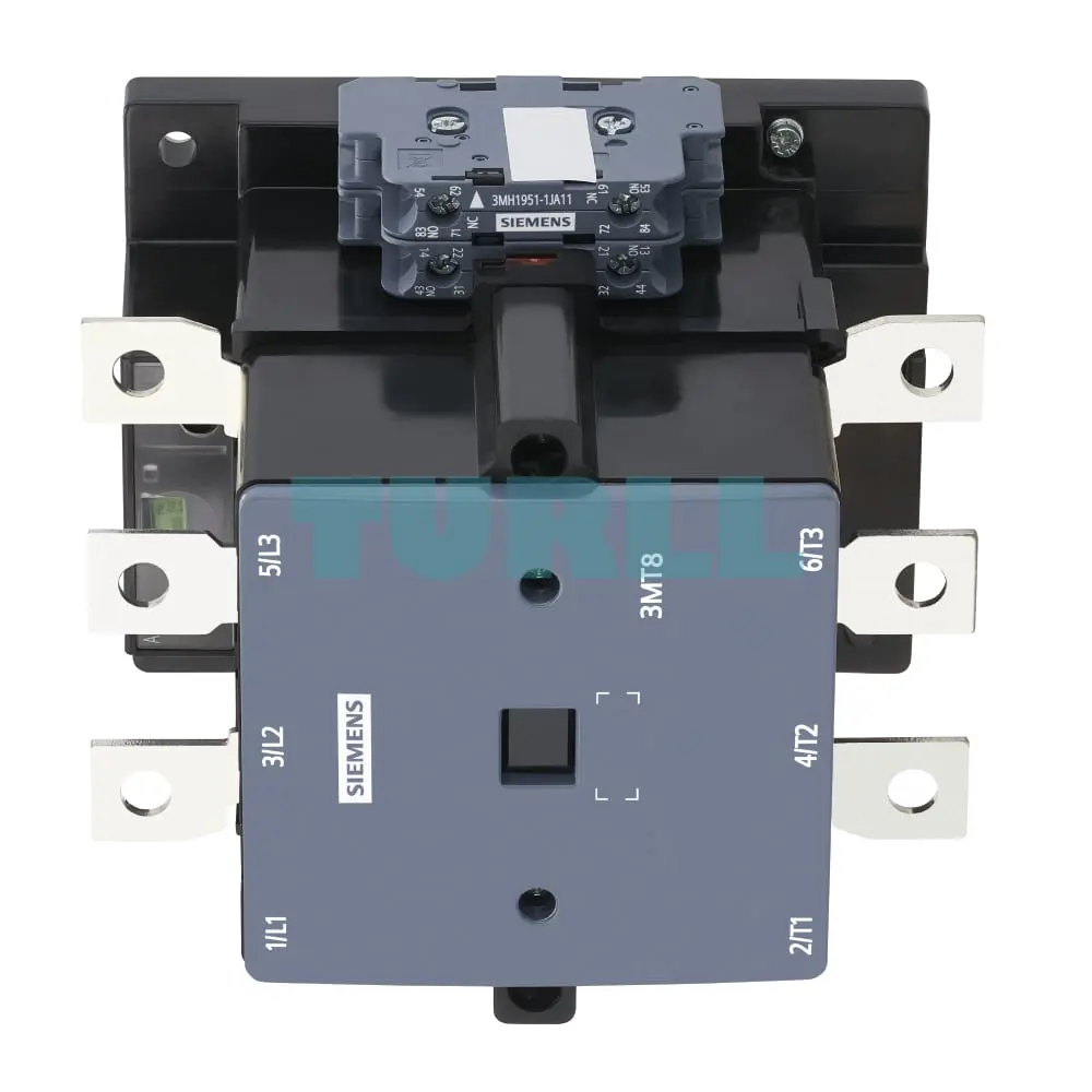 3MT8120-1AH07 Siemens Contactor AC-3 120A/55kW 400V Size S6 Original Brand New 2 3MT8120-1AH07 Siemens Contactor AC-3 120A/55kW 400V Size S6