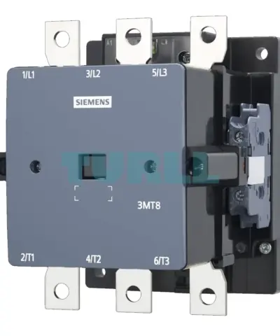 Siemens 3MT8120-1AM04 Contactor AC-3, 120A/55kW,400V, 2NO2NC, 220 VAC, 50 Hz, 3-pole, size S6