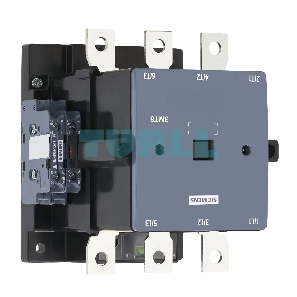 Siemens 3MT8140-1AM07 Power Contactor - 140A, 75kW, 400V, 220V AC Coil, S6 Size Original Brand New 3 Siemens 3MT8140-1AM07 Power Contactor, 140A 75kW 400V, 220V AC Coil, Size S6, 4NO4NC Aux Contacts