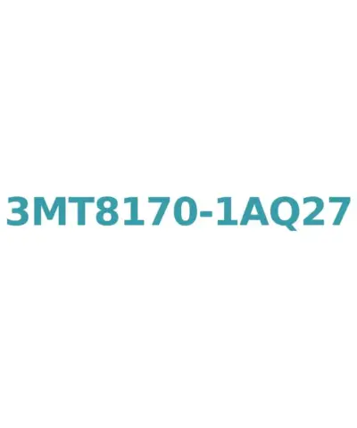 Siemens 3MT8170-1AQ27 Contactor AC-3, 170A/90kW, 400V, 4NO4NC, 380 VAC, 50/60 Hz, 3-pole, size S8