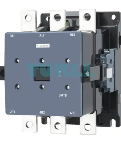 Siemens 3MT8205-1AG24 Contactor 205A/110kW, 400V, 110 VAC Coil, S8 Screw Terminal