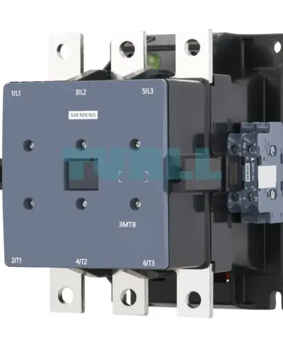Siemens 3MT8250-1AP07 Power Contactor, AC-3, 250A/132kW, 400V, 4NO+4NC, 230 VAC 50Hz, S10