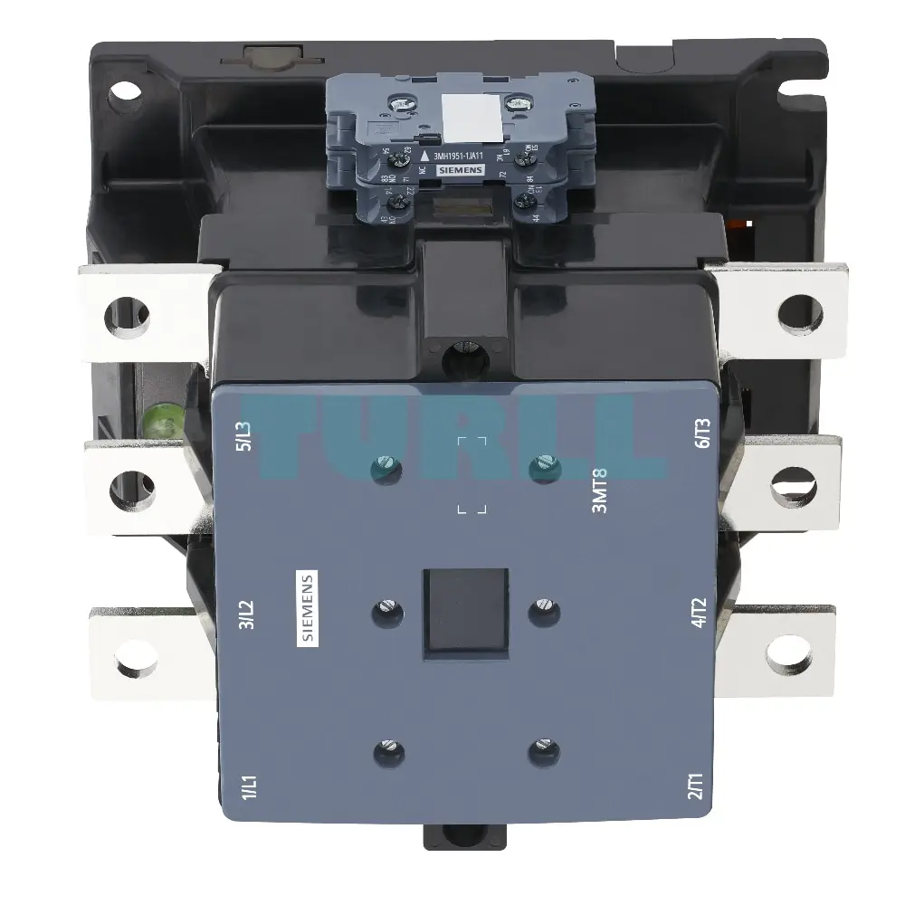 Siemens 3MT8300-1AF07 Power Contactor - 300A, 160kW, 400V, 110V AC Coil, S10 Size Original Brand New 2 Siemens 3MT8300-1AF07 Power Contactor, 300A 160kW 400V, 110V AC Coil, Size S10, 4NO4NC Aux Contacts
