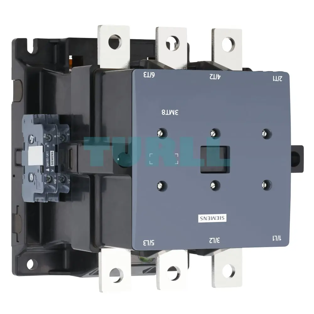 Siemens 3MT8400-1AM07 Contactor AC-3, 400A/200kW, 400V, 4NO4NC, 220 VAC, 50 Hz, 3-pole, size S12 Original Brand New 3 Siemens 3MT8400-1AM07 Contactor AC-3, 400A/200kW, 400V, 4NO4NC, 220 VAC, 50 Hz, 3-pole, size S12