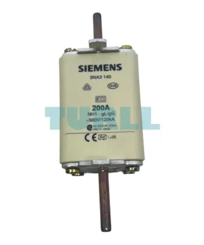 Siemens 3NA3140 LV HRC Fuse Element NH1 200A gG 500V AC with Front Indicator