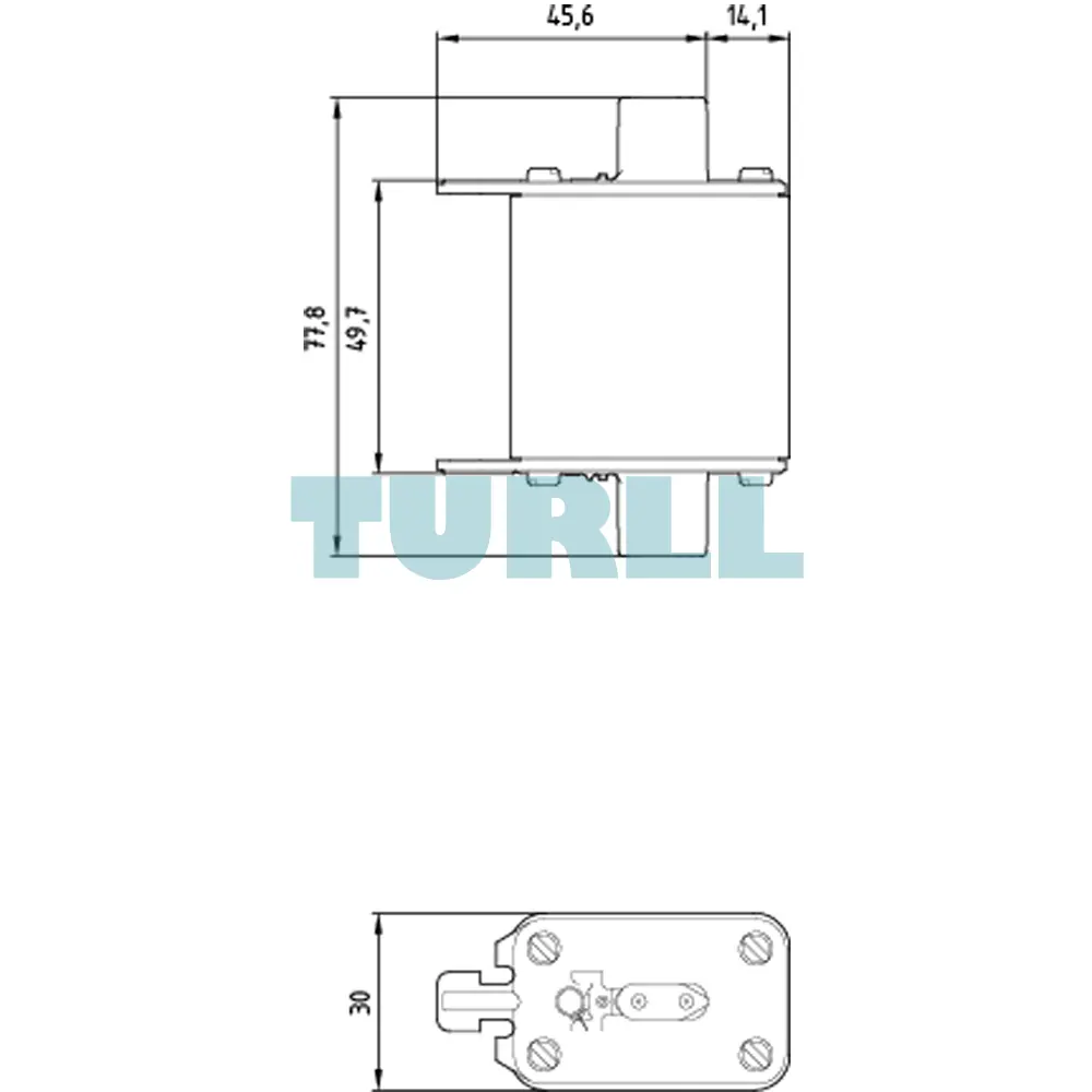 Siemens 3NA3836 LV HRC Fuse Link, Size NH00, 160A, gG, 500V AC / 250V DC
