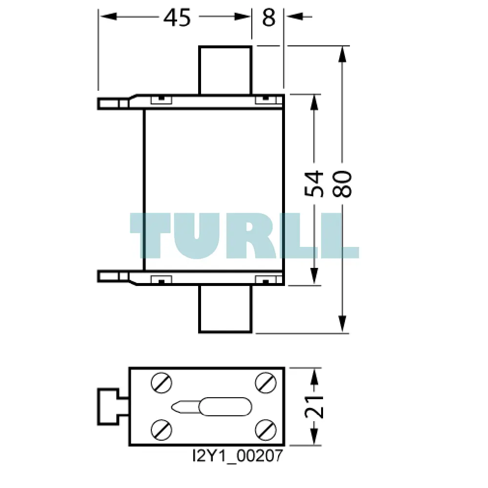 Siemens 3NA6822 LV HRC Fuse Element, NH000, 63A, gG, 500V AC / 250V DC