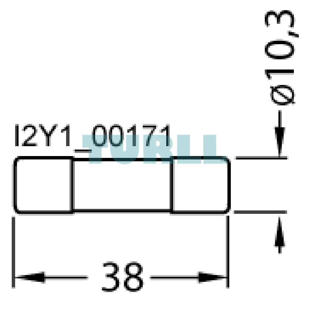 Siemens 3NC1006 SITOR Cylindrical Fuse Link, 6A, 600V AC / 700V DC, 10x38mm