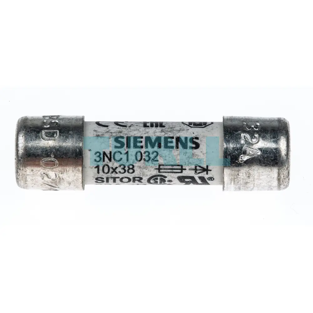 Siemens 3NC1032 SITOR Cylindrical Fuse Link, 10x38 mm, 32A, aR, 600V AC