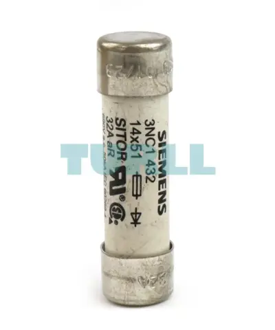 Siemens 3NC1432 SITOR Cylindrical Fuse Link 14x51mm, 32A, aR, 690V AC / 700V DC