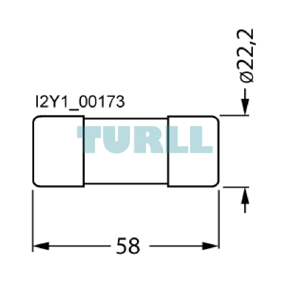 Siemens 3NC2240 SITOR Cylindrical Fuse Link 22x58mm, 40A, 690V AC / 700V DC