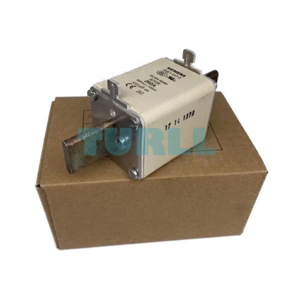 Siemens 3NE1227-0 SITOR Fuse Link with Blade Contacts, NH1, 250A, 690V AC, 250V DC