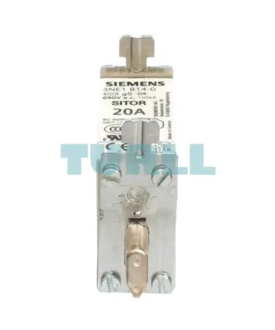 Siemens 3NE1814-0 SITOR Fuse Link NH000, 20A, gS Class, 690V AC / 250V DC