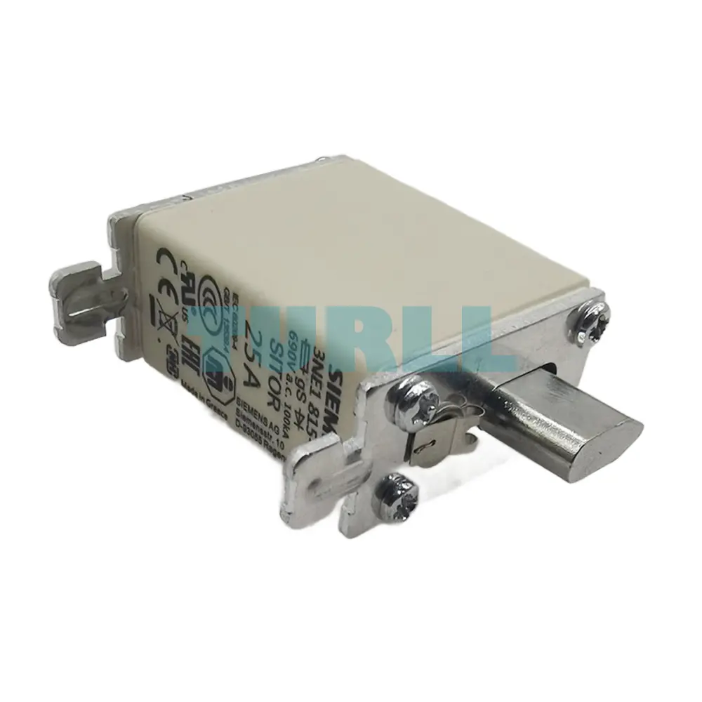 Siemens 3NE1815-0 SITOR Fuse Link, NH000, 25A, gS, 690V AC / 250V DC