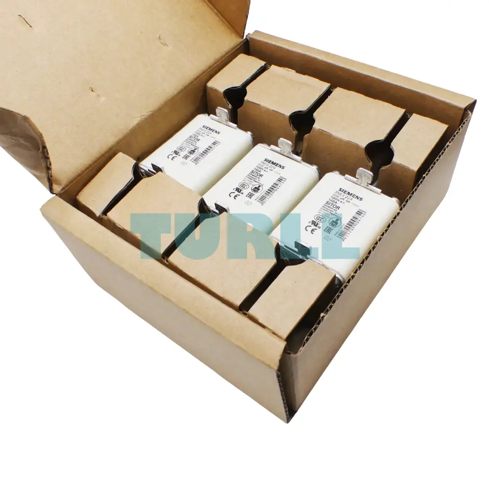 Siemens 3NE3224 SITOR Fuse Link, NH1 Size, 160A, 1000V AC, aR Characteristic