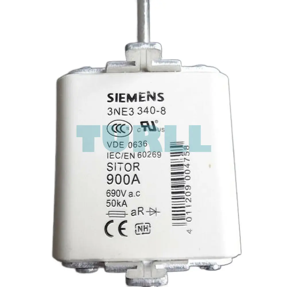 Siemens 3NE3340-8 SITOR NH2 Fuse Link 900A aR 690V with Front Indicator