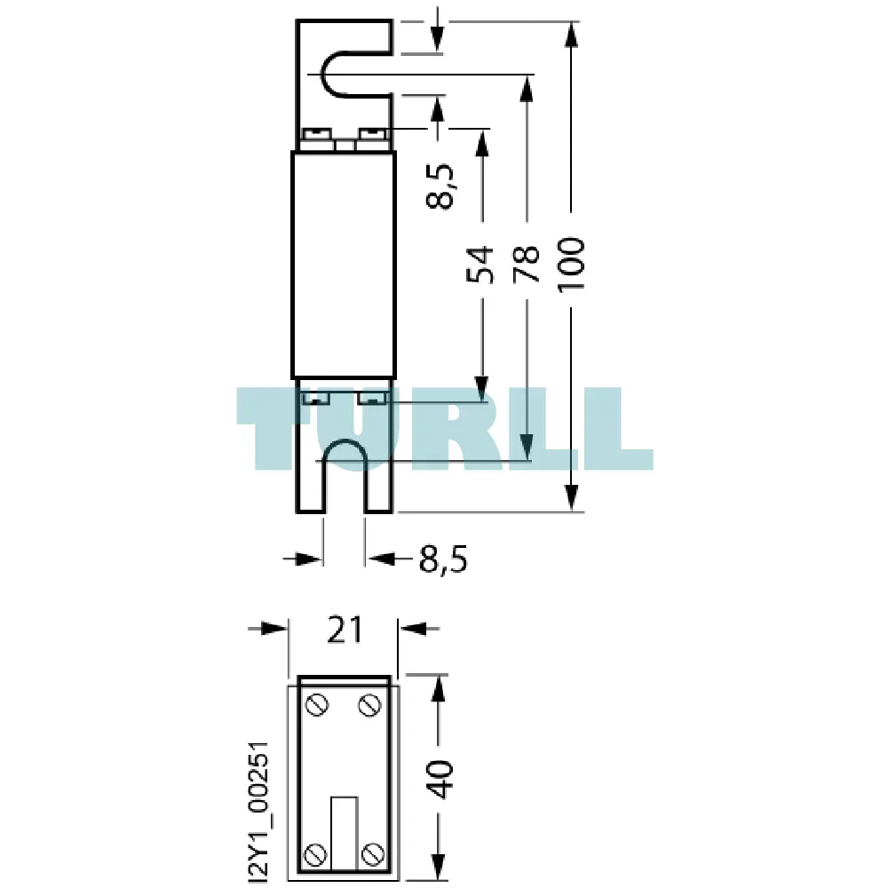 Siemens 3NE8731-1 SITOR Fuse Link, NH000, 315A, 690V AC, aR Semiconductor Protection