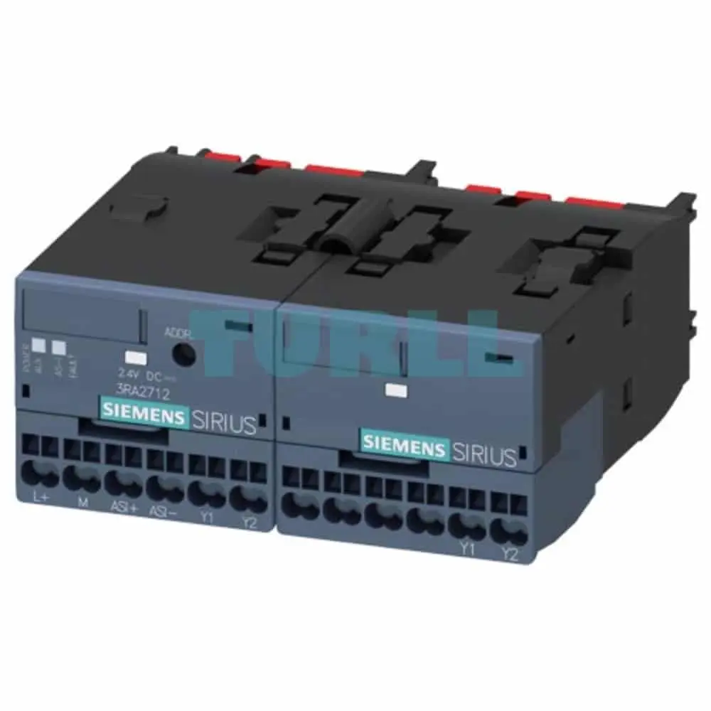 Siemens 3RA2712-2BA00 AS-i Reversing Starter Function Module with Spring-Loaded Terminals Original Brand New 1 Siemens 3RA2712-2BA00 AS-i Reversing Starter Function Module with Spring-Loaded Terminals