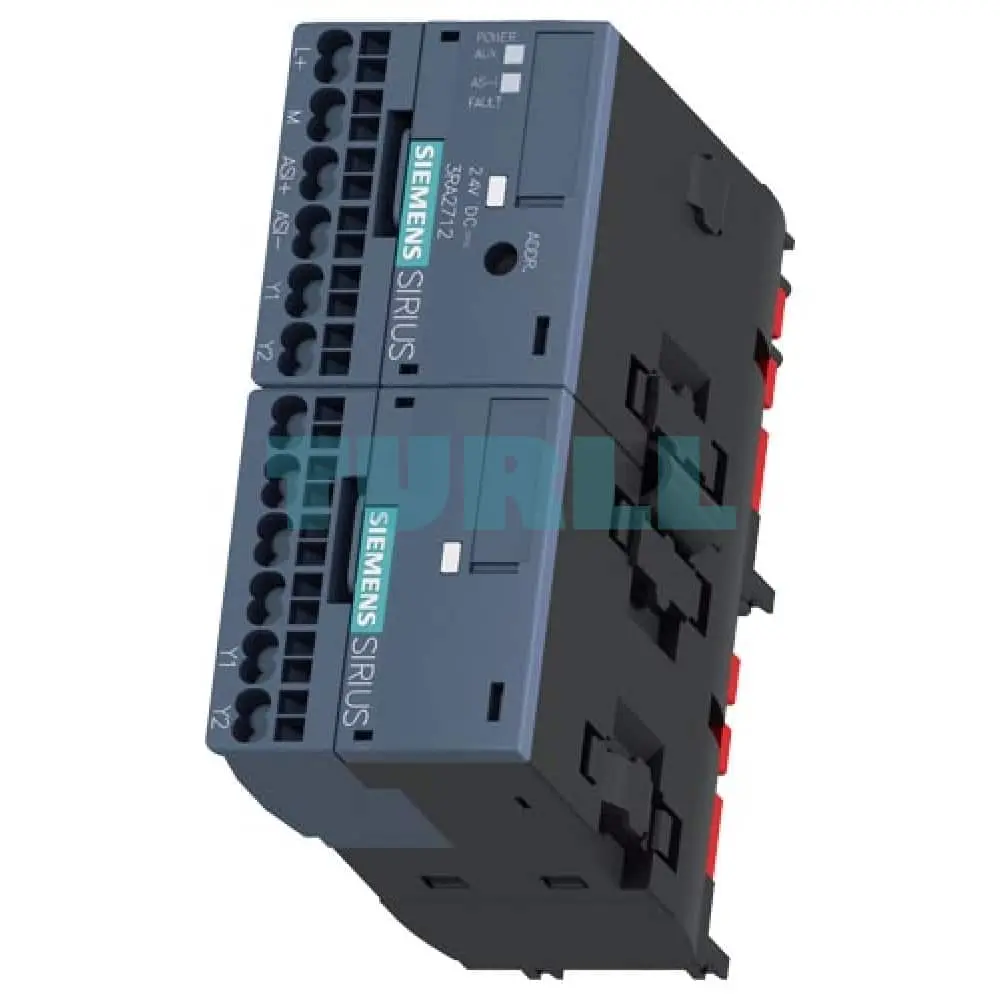 Siemens 3RA2712-2BA00 AS-i Reversing Starter Function Module with Spring-Loaded Terminals Original Brand New 4 Siemens 3RA2712-2BA00 AS-i Reversing Starter Function Module with Spring-Loaded Terminals