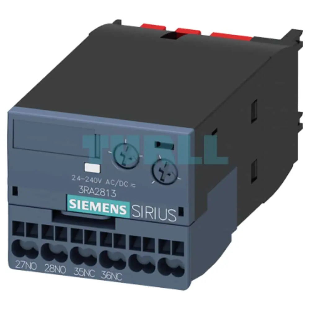 Siemens 3RA2813-2FW10 Solid-State ON-Delay Auxiliary Switch 0.05-100s, Varistor & Spring-Loaded Terminal Original Brand New 1 Siemens 3RA2813-2FW10 Solid-State ON-Delay Auxiliary Switch 0.05-100s, Varistor & Spring-Loaded Terminal