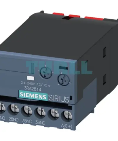 Siemens 3RA2814-1FW10 Solid-State Time-Delayed Auxiliary Switch, Off-Delayed 24-240V AC/DC