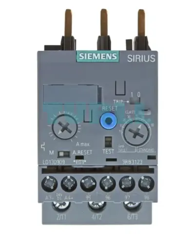 Siemens 3RB3123-4NB0 Electronic Overload Relay 0.32–1.25A for Motor Protection, Size S0