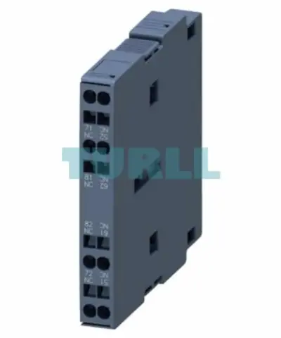 Siemens 3RH1921-2EA02 Lateral Auxiliary Switch, 2 NC Contacts, Spring-Type Terminal for 3RT1 Contactors