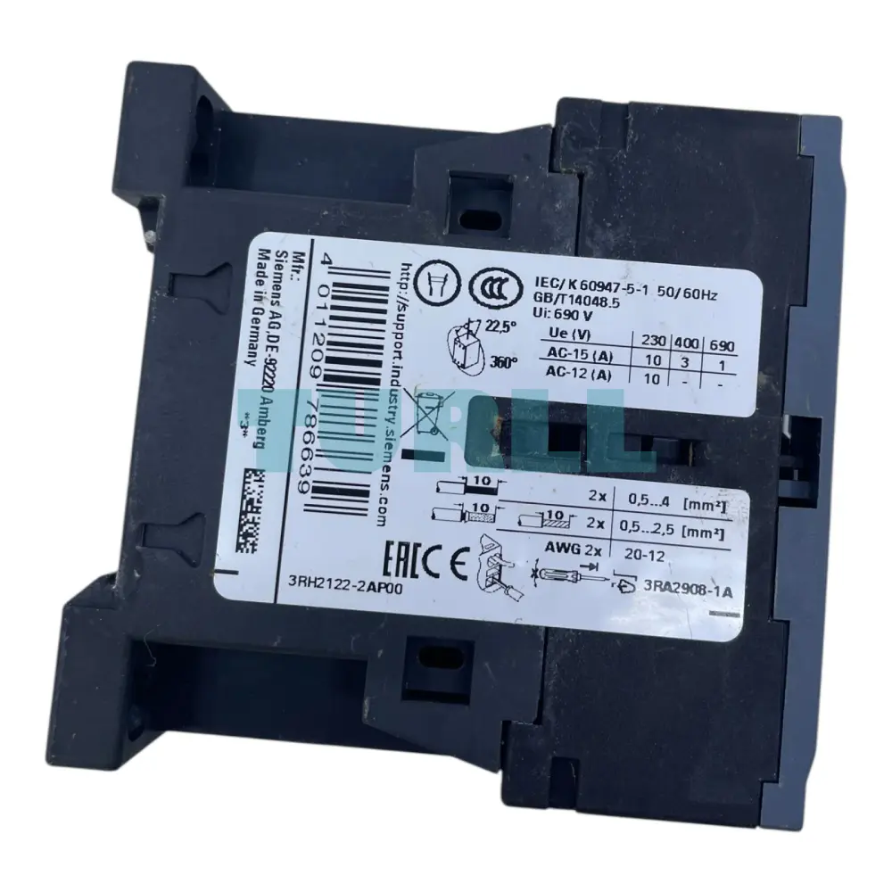 Siemens 3RH2122-2AP00 Contactor Relay, 2 NO + 2 NC, 230V AC, Size S00 Original Brand New 3 Siemens 3RH2122-2AP00 Contactor Relay, 2 NO + 2 NC, 230V AC, Size S00