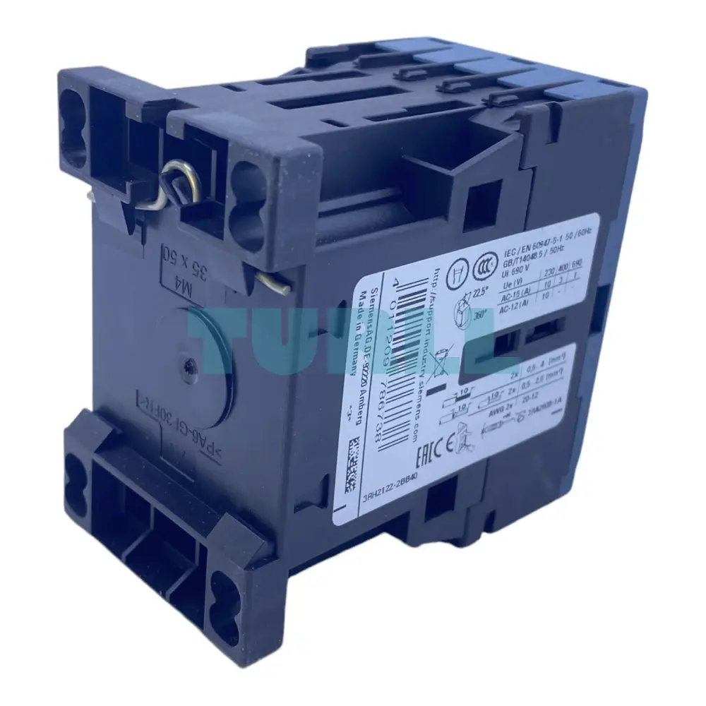 Siemens 3RH2122-2BB40 Contactor Relay 2 NO + 2 NC, 24V DC, Spring-Loaded Terminal, S00 Original Brand New 3 Siemens 3RH2122-2BB40 Contactor Relay 2 NO + 2 NC, 24V DC, Spring-Loaded Terminal, S00