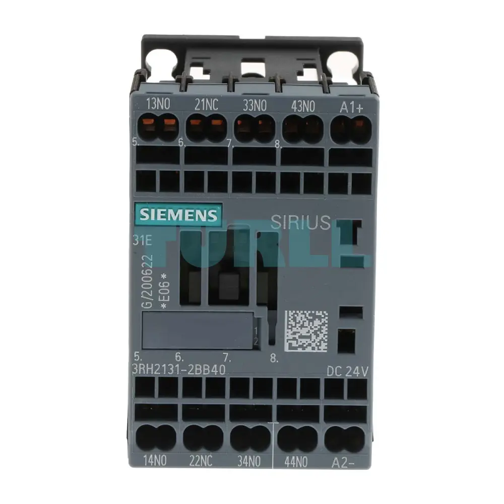 Siemens 3RH2131-2BB40 SIRIUS Contactor Relay, 3NO + 1NC, 24V DC, Spring‑Loaded Terminal, S00 Original Brand New 1 Siemens 3RH2131-2BB40 SIRIUS Contactor Relay, 3NO + 1NC, 24V DC, Spring‑Loaded Terminal, S00