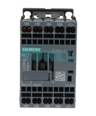 Siemens 3RH2131-2BB40 SIRIUS Contactor Relay, 3NO + 1NC, 24V DC, Spring‑Loaded Terminal, S00