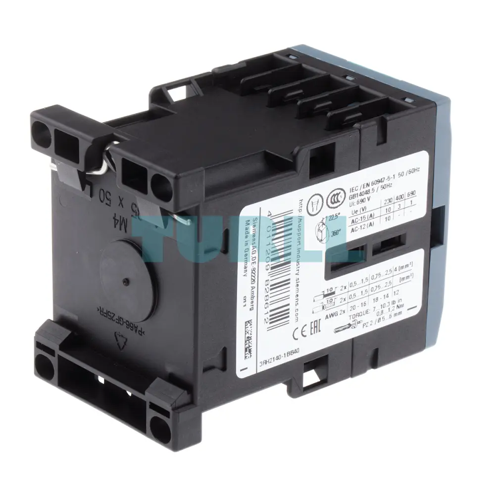 Siemens 3RH2140-1BB40 Contactor Relay 4 NO, 24V DC, S00 Frame, Screw Terminal Original Brand New 5 Siemens 3RH2140-1BB40 Contactor Relay 4 NO, 24V DC, S00 Frame, Screw Terminal