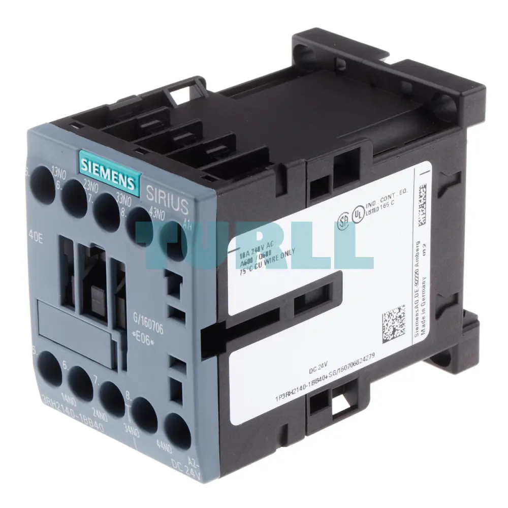 Siemens 3RH2140-1BB40 Contactor Relay 4 NO, 24V DC, S00 Frame, Screw Terminal Original Brand New 4 Siemens 3RH2140-1BB40 Contactor Relay 4 NO, 24V DC, S00 Frame, Screw Terminal
