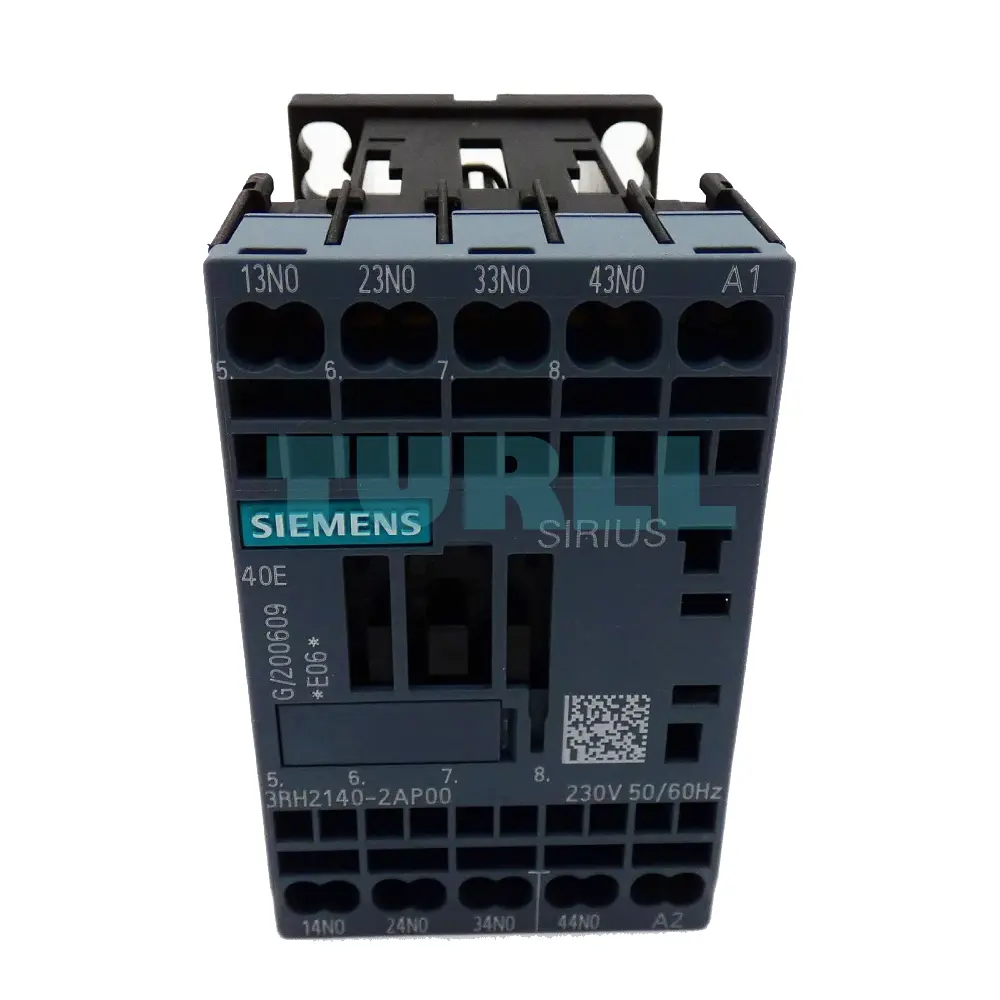 Siemens 3RH2140-2AP00 Contactor Relay, 4NO, 230V AC, S00, Spring-Loaded Terminal Original Brand New 1 Siemens 3RH2140-2AP00 Contactor Relay, 4NO, 230V AC, S00, Spring-Loaded Terminal