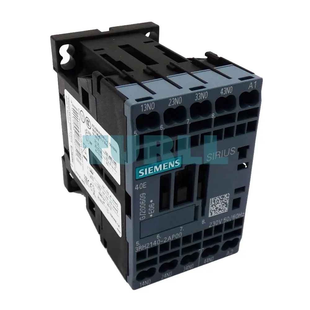 Siemens 3RH2140-2AP00 Contactor Relay, 4NO, 230V AC, S00, Spring-Loaded Terminal Original Brand New 4 Siemens 3RH2140-2AP00 Contactor Relay, 4NO, 230V AC, S00, Spring-Loaded Terminal