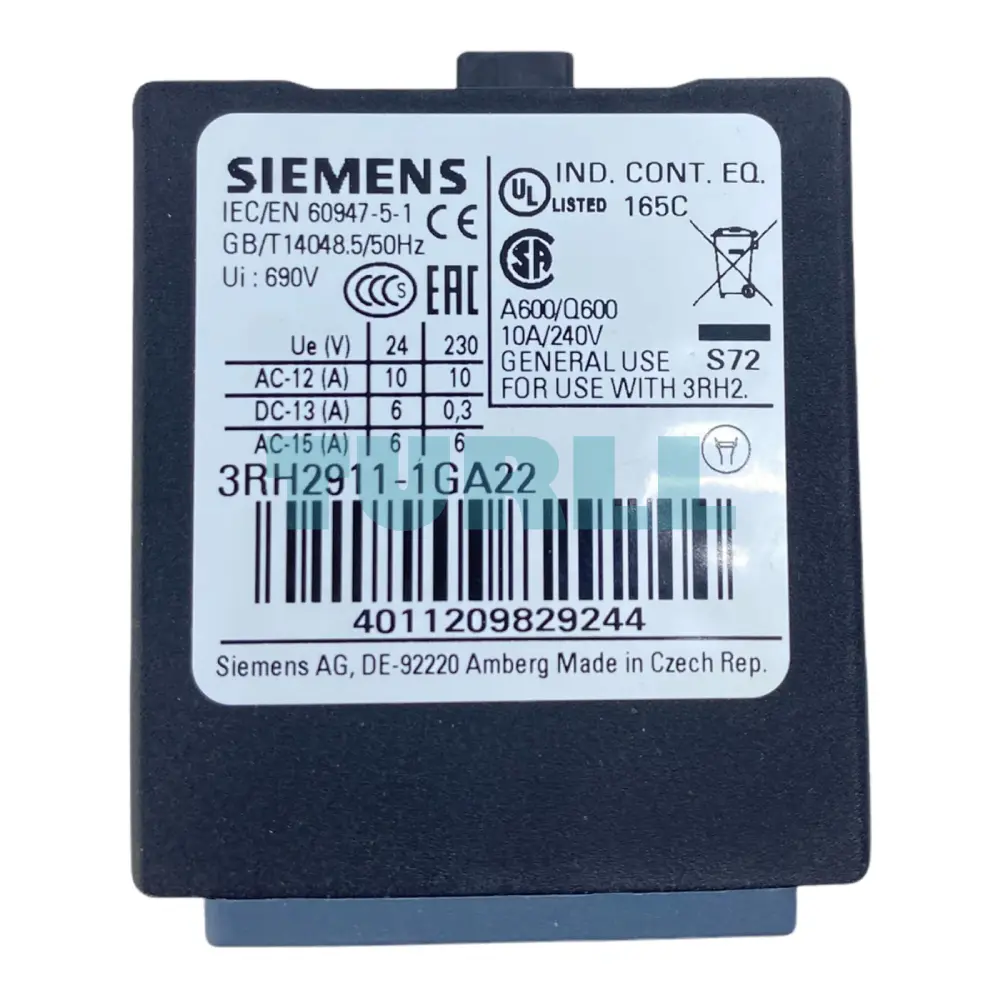 Siemens 3RH2911-1GA22 Auxiliary Switch, Physically Coded for Contactor Relays Original Brand New 2 Siemens 3RH2911-1GA22 Auxiliary Switch, Physically Coded for Contactor Relays